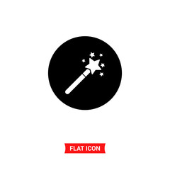 Magic wand vector icon
