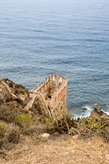 Ruin of Los Realejos on Cliff of Tenerife, Spain