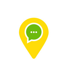 Chat Pin Location Logo and Icon