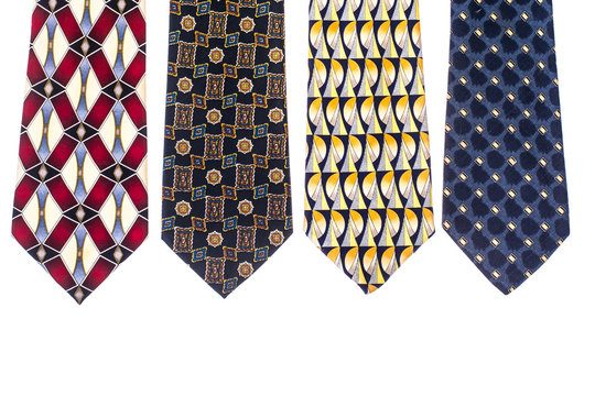 Colored man's neckties for the Father's Day