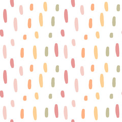 colorful hand drawn brush confetti seamless vector pattern background illustration