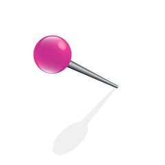 pink sphere pin