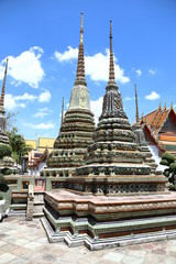 Fototapeta premium Stupas in bangkok temple