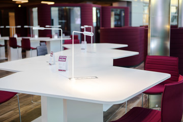 Overseas vacation travel, airport immigration hall, rest area free work area