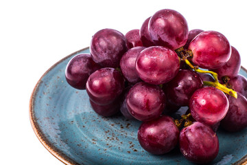 Large red sweet grapes