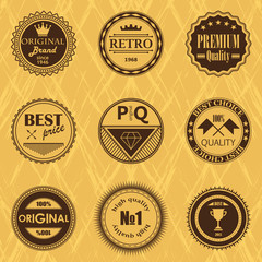 Premium labels set. Retro Vintage Design