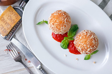 Classical Italian arancini