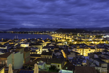 Naklejka premium Nafplio city from above