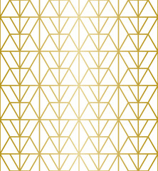 Fototapeta premium Luxury Geometric Pattern. Seamless Vector Lines. Golden Look.