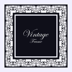 Vintage ornamental frame