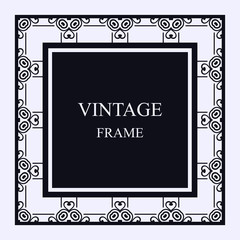 Vintage ornamental frame