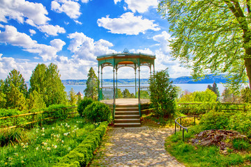 Aussicht vom Stadtgarten Überlingen auf den Bodensee © Jürgen Fälchle