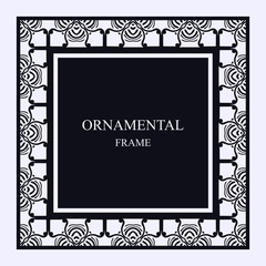 Vintage ornamental frame