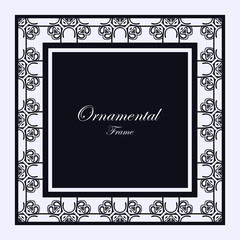 Vintage ornamental frame