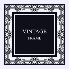 Vintage ornamental frame