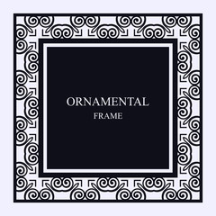 Vintage ornamental frame