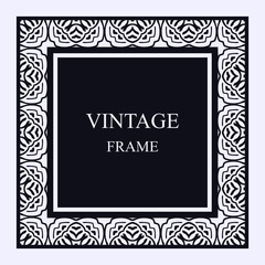 Vintage ornamental frame