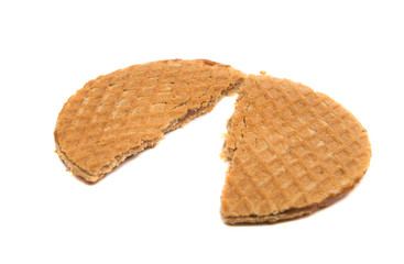 Dutch waffles isolated