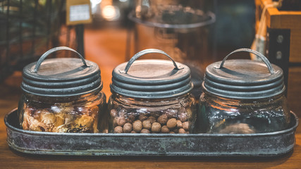 Beans In A Glass Jar
