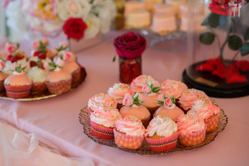 Holiday cakes for gourmets. Wedding cake. 