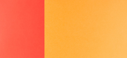 Two tone of red and orange paper background
