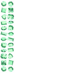 Frame of precious stones. Suitable for use in advertising by jewelry companies