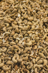 cashew nuts and peanuts without peel