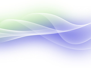      Blue and green soft abstract business graphic wave background with halftone 