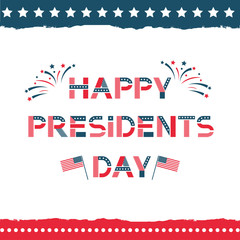 Happy presidents day label