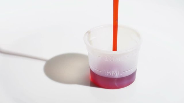 Overdose on Drugs Represented by Overflowing Cup Slow Motion