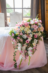 Wedding decor of beautiful flowers