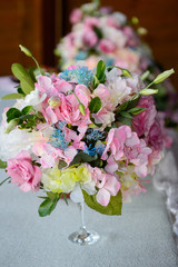 Wedding decor of beautiful flowers