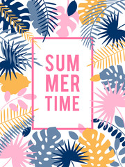 Summer Hawaiian tropical poster