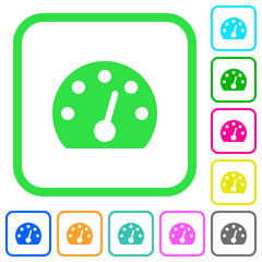 Dashboard vivid colored flat icons