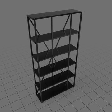 Black bookshelf
