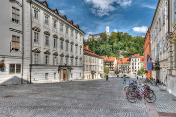 Fototapeta premium Die Burg von Ljublijana