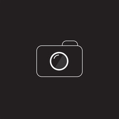 Camera Icon in trendy flat style isolated on grey background. Camera symbol for your web site design, logo, app, UI. Vector illustration