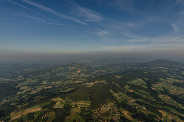 weite aussicht mit landschaft