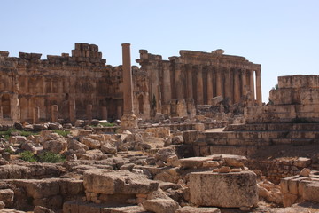 Roman ruins in Baalbek, Lebanon