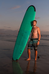Surfer on the beach