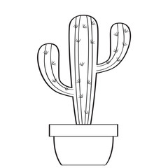 Cartoon cactus sketch