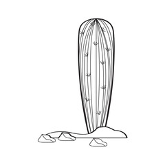 Cartoon cactus sketch