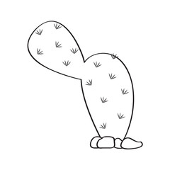 Cartoon cactus sketch