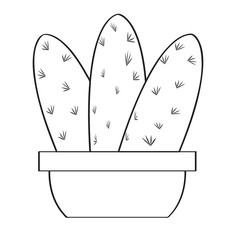 Cartoon cactus sketch