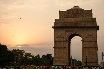 Fototapeta na wymiar India Gate at Sunset