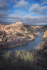 Fototapeta na wymiar Scenic view of Toledo medieval city skyline, Spain.