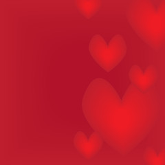 Abstract background with hearts