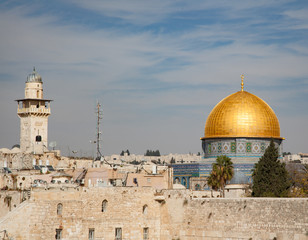 Blue mosque seen from western wall