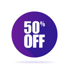 Special offer sale ultraviolet tag isolated vector illustration. Discount price label, symbol for advertising campaign in retail