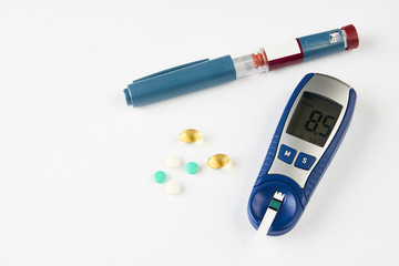 World diabetes with blood sugar test device